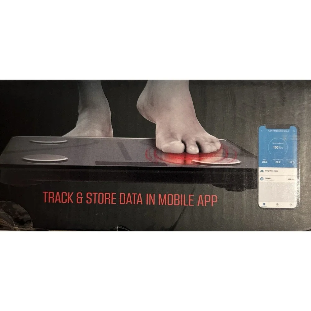 Flex Fitness BMi‎ Scale, Full Body Monitoring, Tracking Mobile App